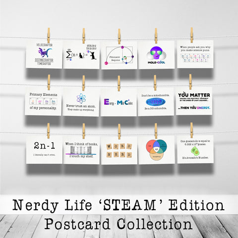 Nerdy Life Postcard Collection