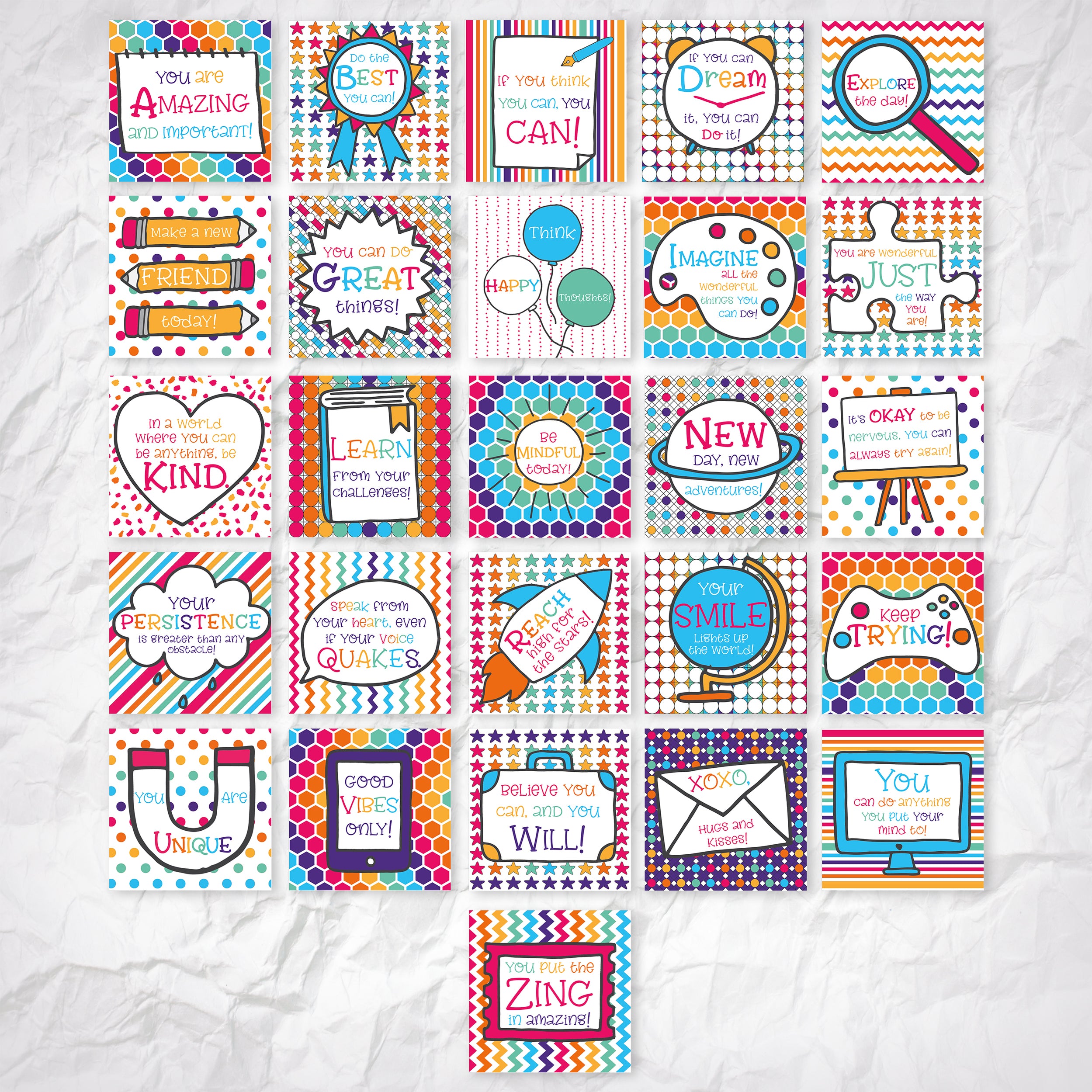 Kids Kind Cards 52-Card Set Lunchbox Notes – Life of the Kind